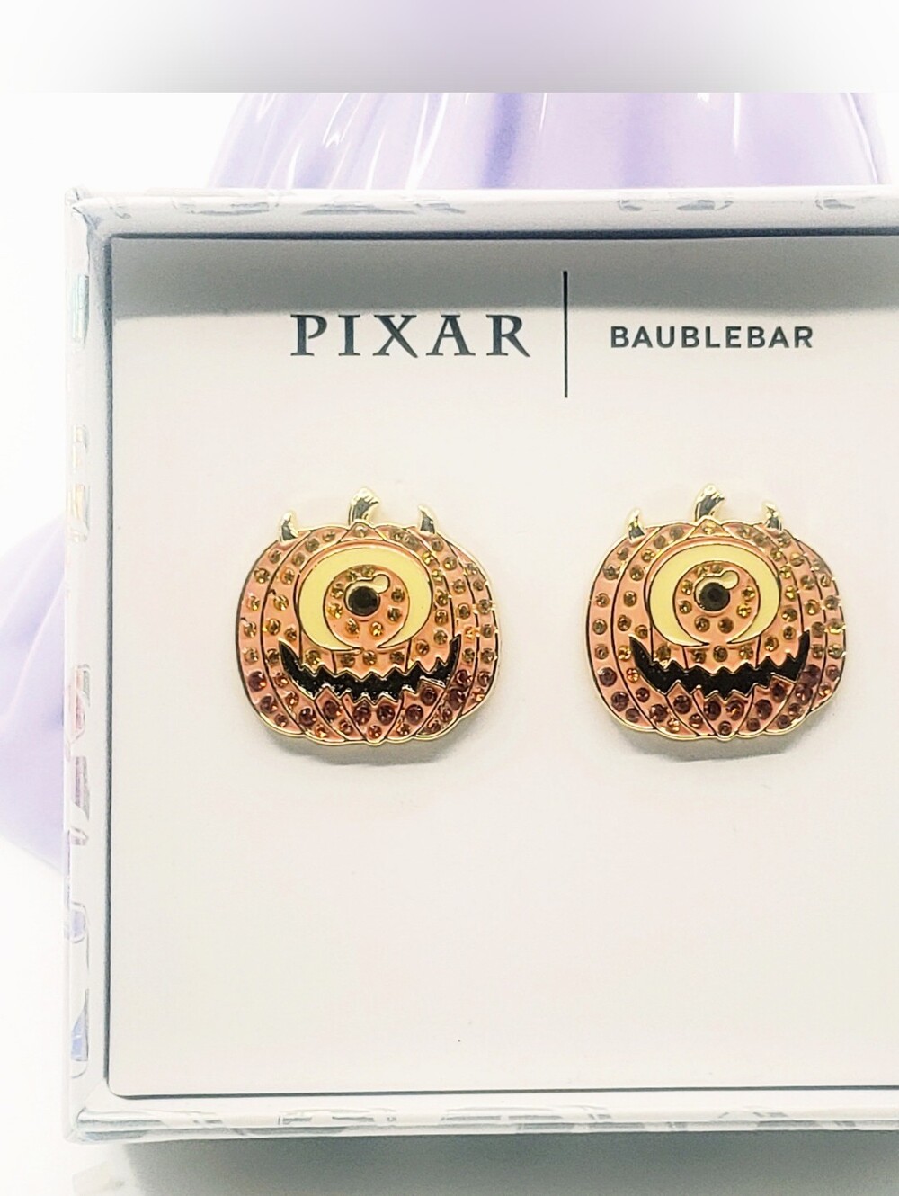 Pixar BaubleBar Rose Gold Pumpkin Stud Earrings - Pixar Collection